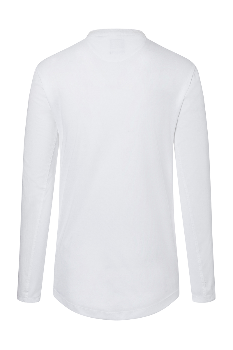 Kochjacke Damen Weiß – Langarm Damen-Arbeitsshirt Performance, Detailansicht