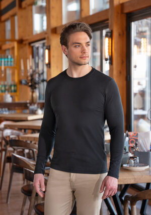 Langarmshirt Herren – Langarm Herren Workwear Shirt Casual-Flair