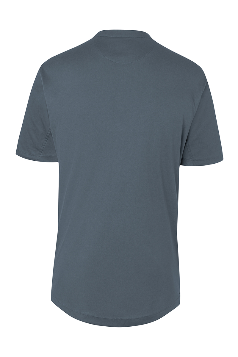 Kochjacke Herren Anthrazit – Kurzarm Arbeitsshirt Performance, Detailansicht
