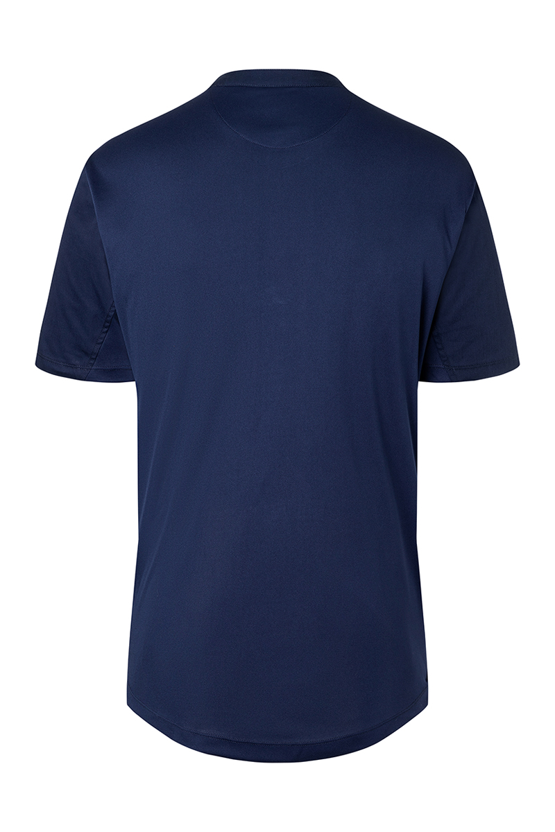 Kochjacke Herren Marine – Kurzarm Arbeitsshirt Performance, Detailansicht