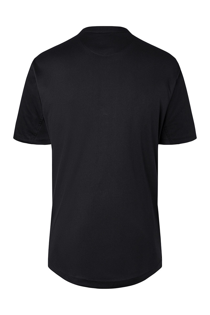 Kochjacke Herren Schwarz – Kurzarm Arbeitsshirt Performance, Detailansicht