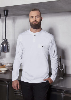 Kochjacke Herren – Langarm Arbeitsshirt Performance