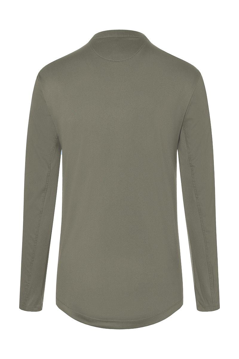 Kochjacke Herren Salbei – Langarm Arbeitsshirt Performance, Detailansicht