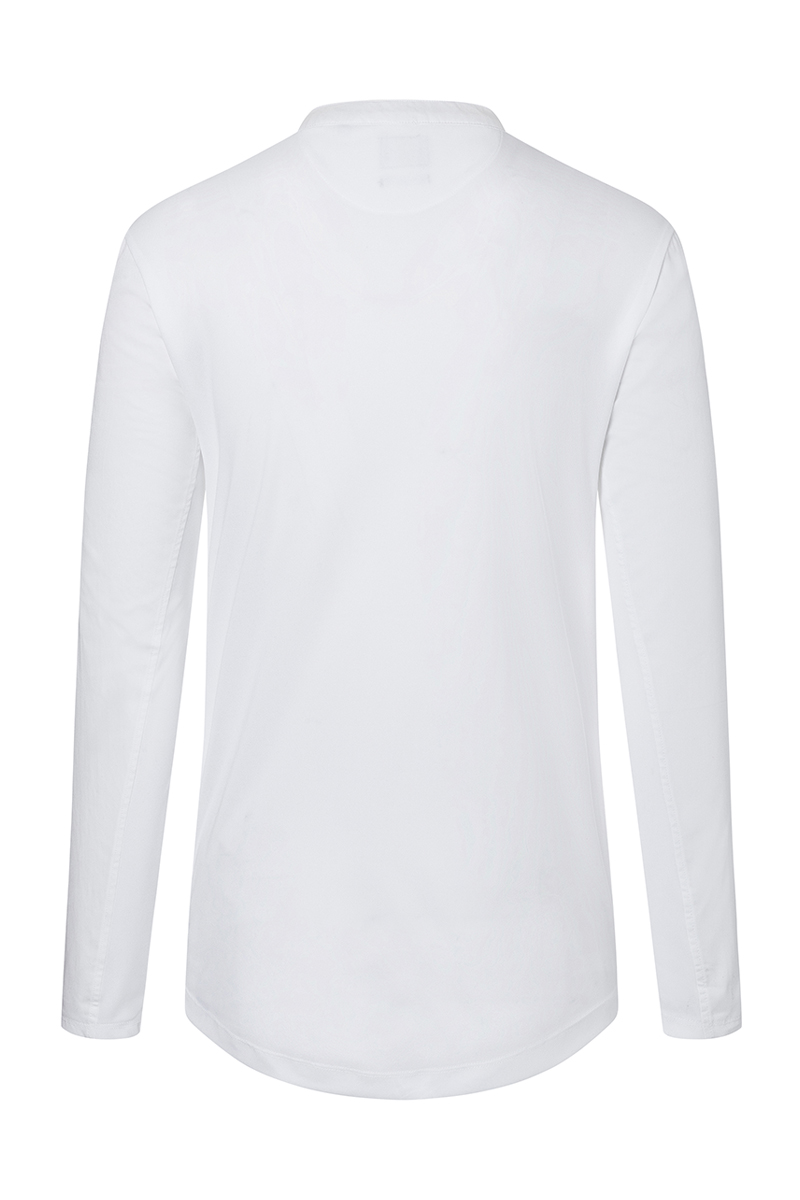 Kochjacke Herren Weiß – Langarm Arbeitsshirt Performance, Detailansicht