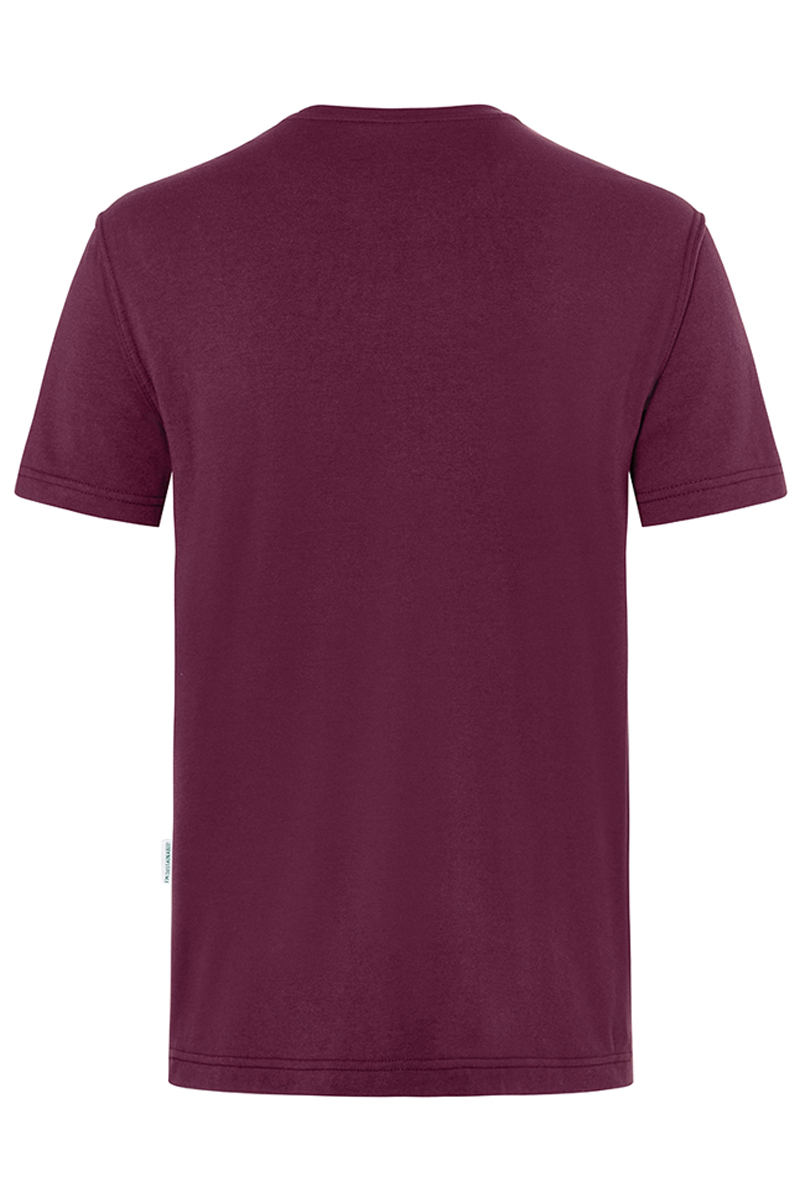 T-Shirt Herren Aubergine – Herren Workwear T-Shirt Casual-Flair, Detailansicht