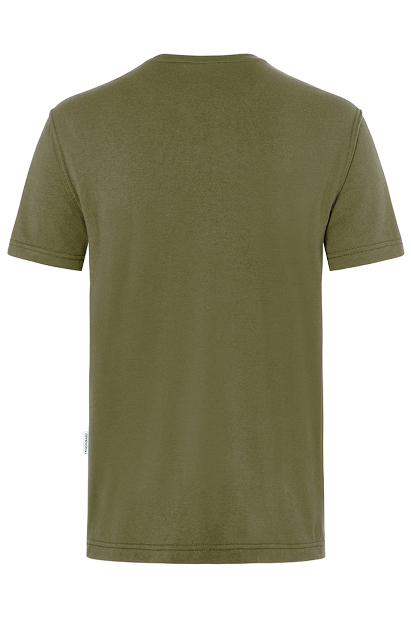 T-Shirt Herren Moosgrün – Herren Workwear T-Shirt Casual-Flair, Detailansicht