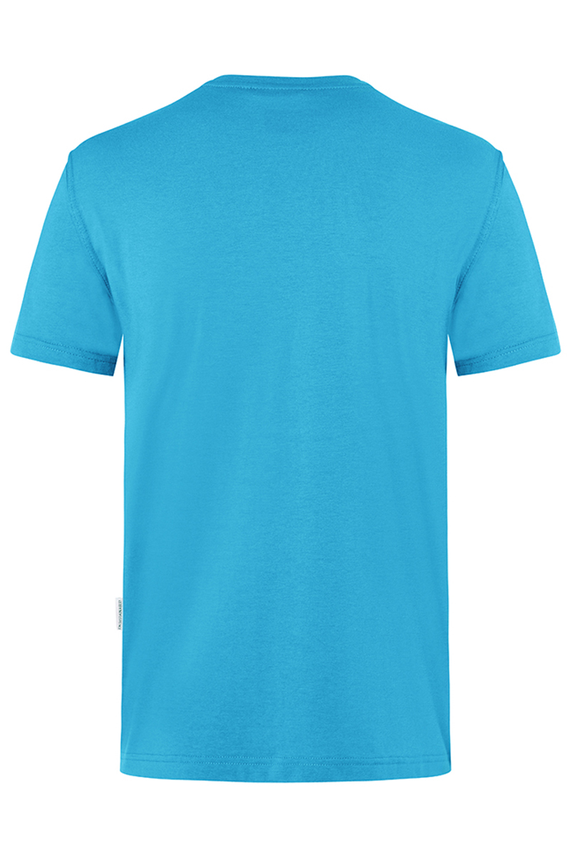 T-Shirt Herren Pazifikblau – Herren Workwear T-Shirt Casual-Flair, Detailansicht