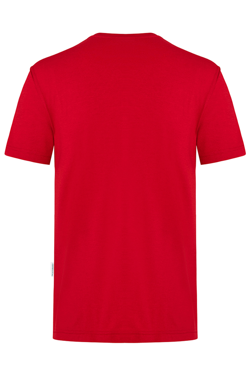 T-Shirt Herren Rot – Herren Workwear T-Shirt Casual-Flair, Detailansicht
