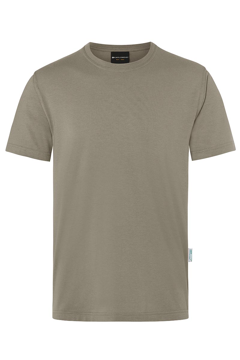 T-Shirt Herren Salbei – Herren Workwear T-Shirt Casual-Flair, Detailansicht