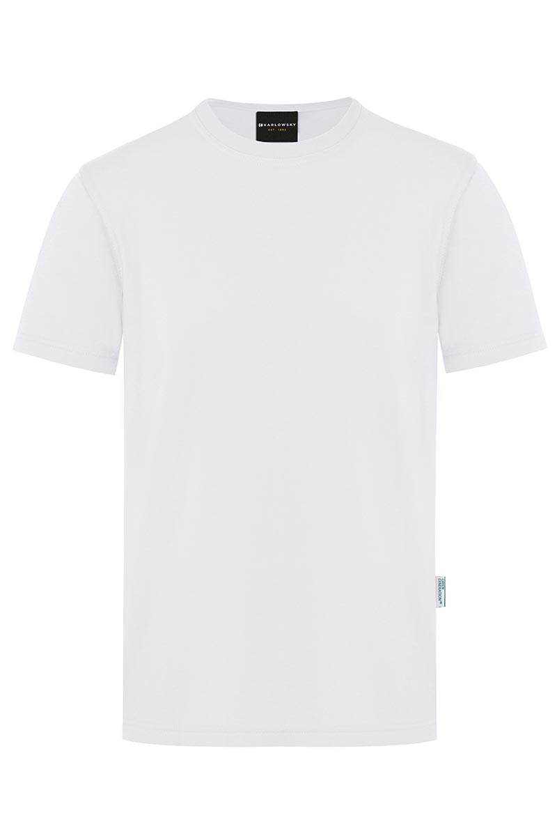T-Shirt Herren Weiß – Herren Workwear T-Shirt Casual-Flair, Detailansicht