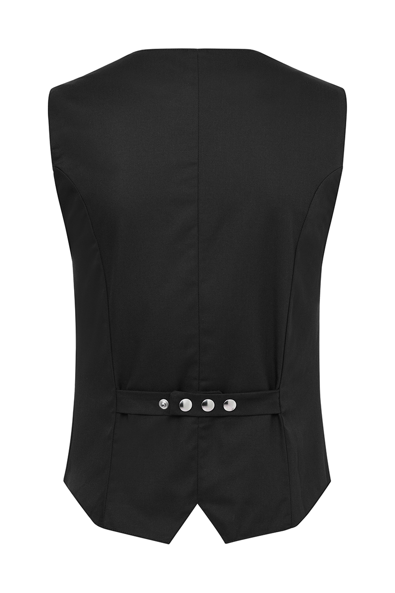 Kellnerweste Damen Schwarz – Damenweste Lena, Detailansicht