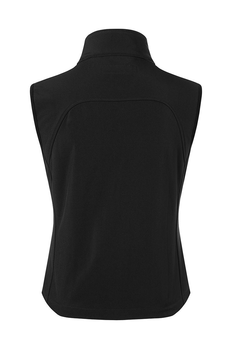 Softshellweste Damen Schwarz – Damen Softshellweste Classic, Detailansicht