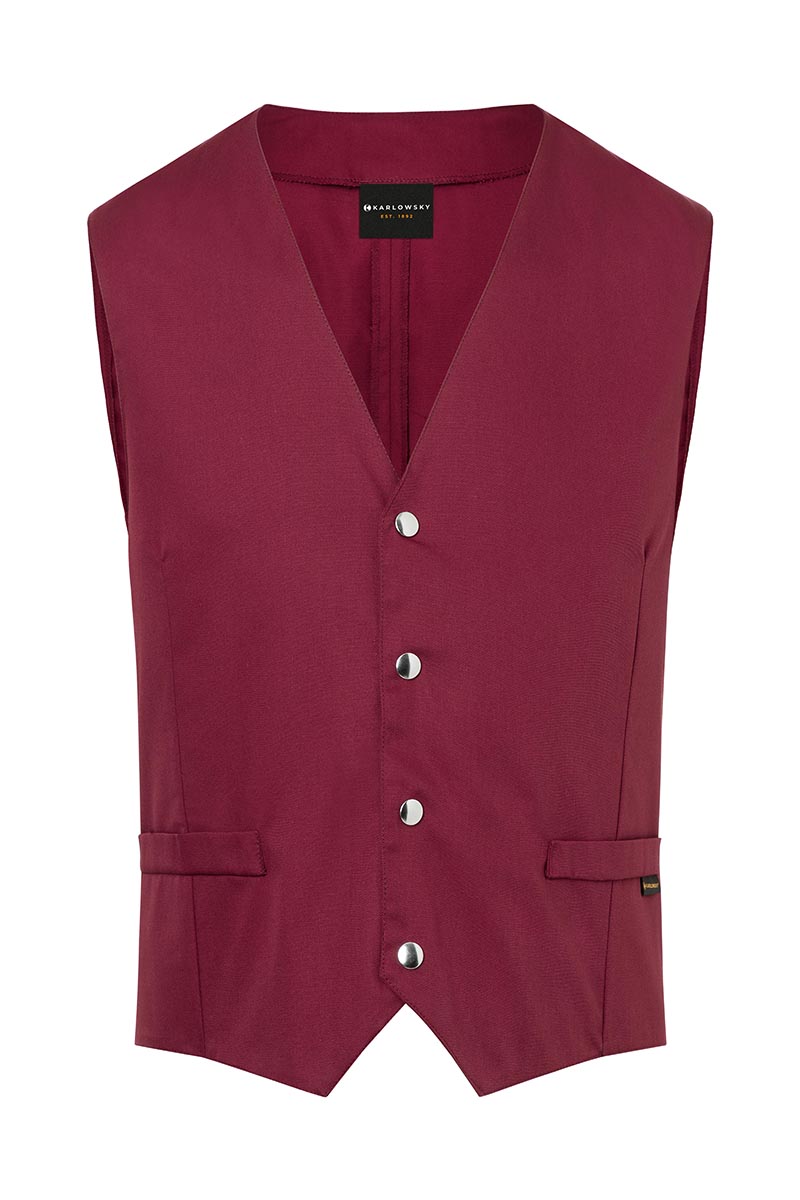 Kellnerweste Herren Bordeaux – Herrenweste Kai