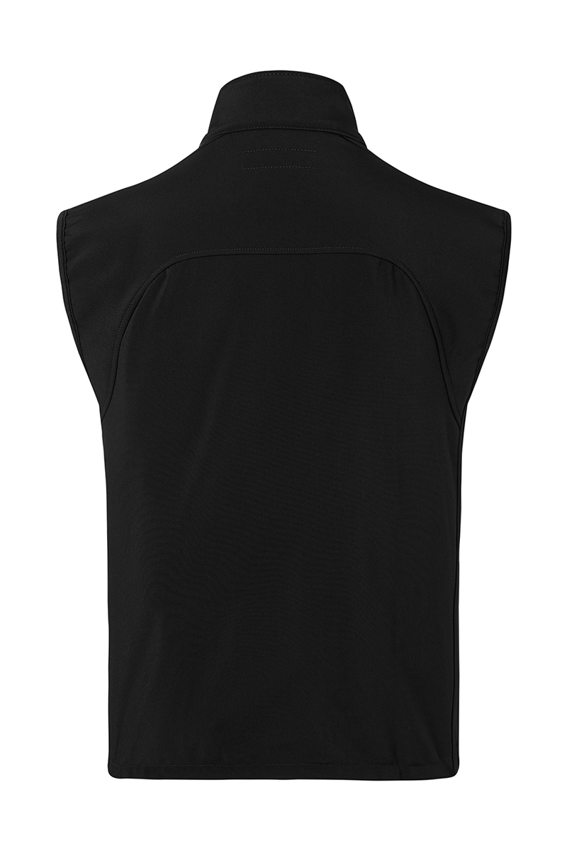Softshellweste Herren Schwarz – Herren Softshellweste Classic, Detailansicht