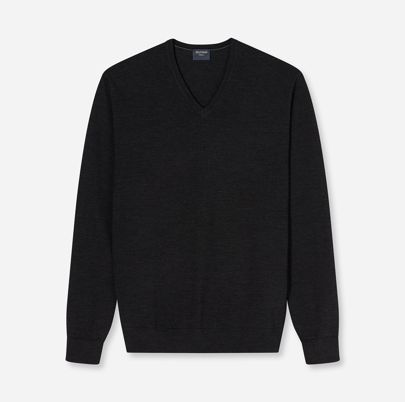 Pullover Herren Graphit – OLYMP Casual Strick Regular Fit
