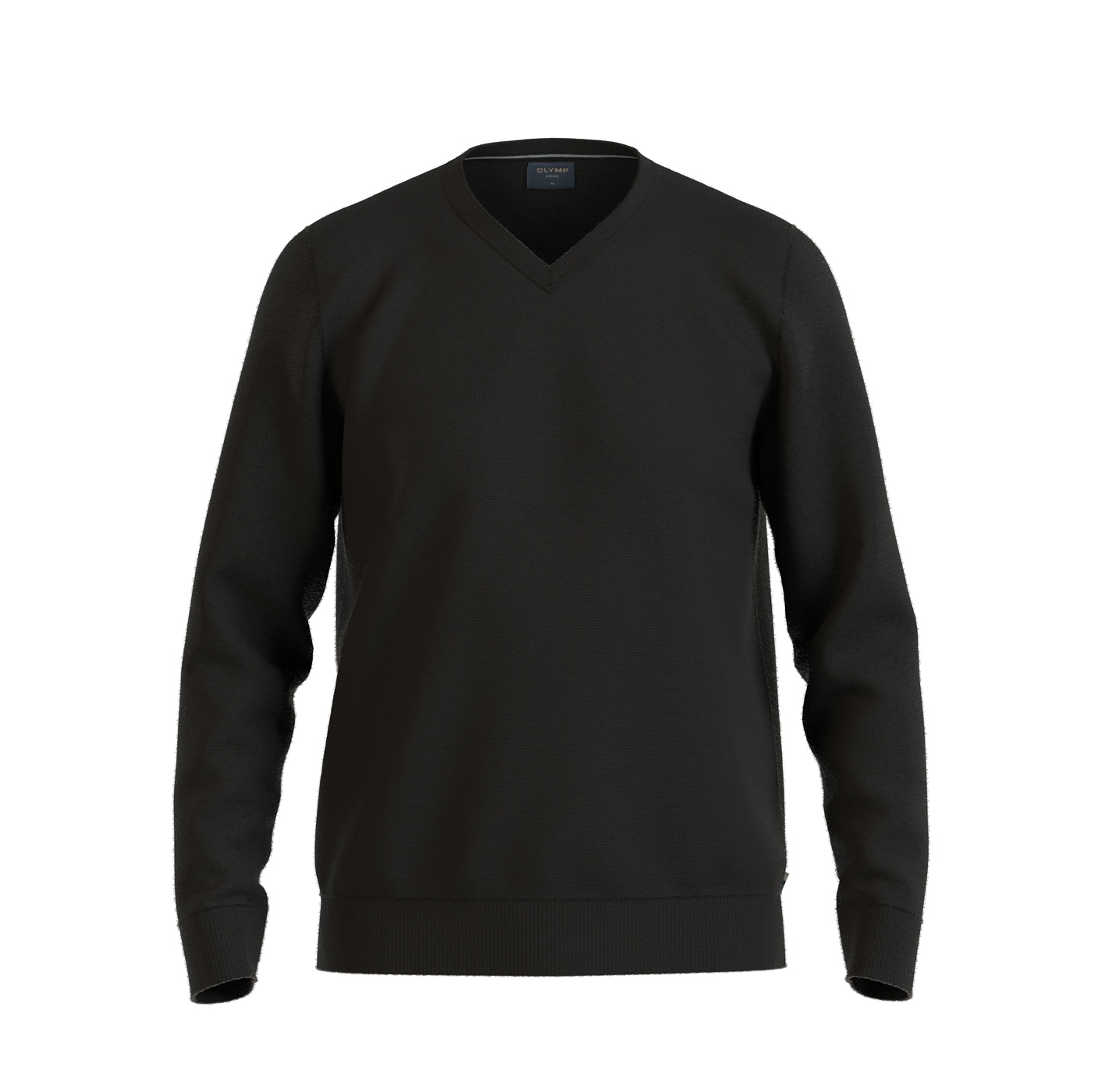 Pullover Herren Schwarz – OLYMP Casual Strick Regular Fit