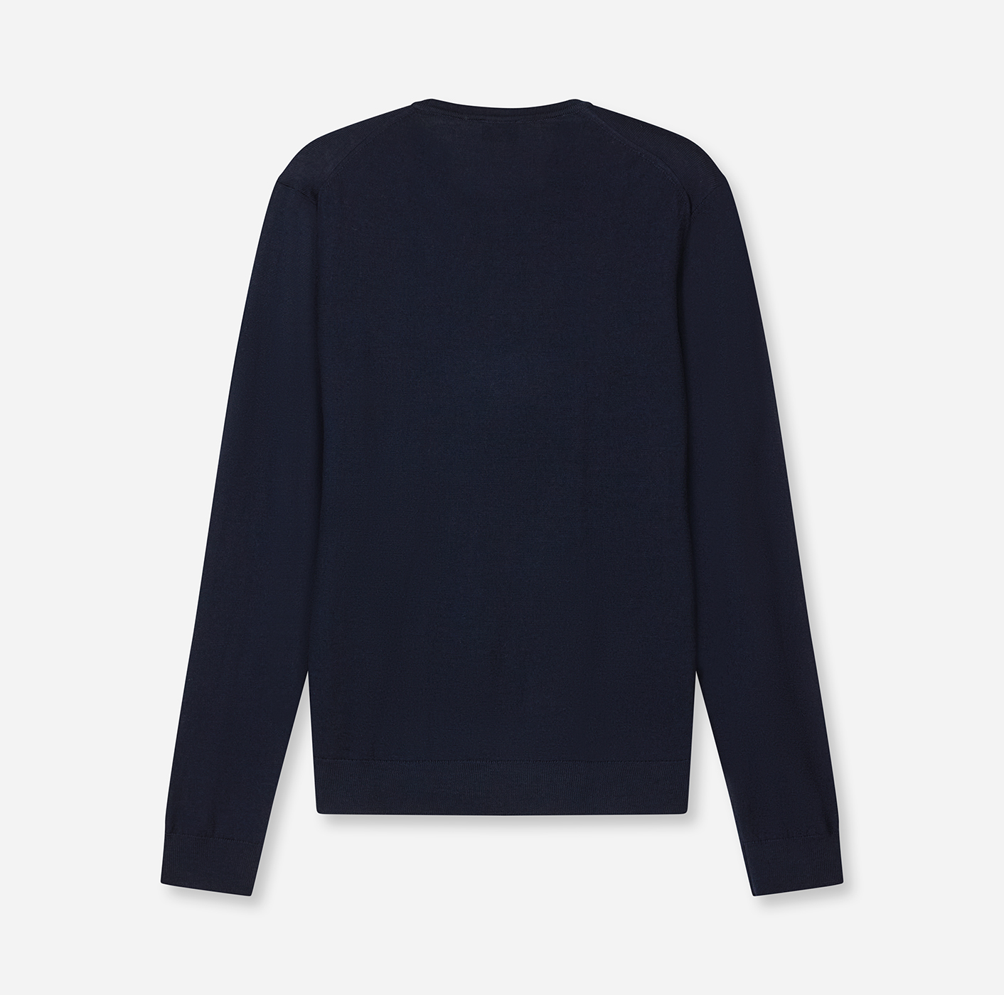 Pullover Herren Marine – OLYMP Casual Strick Modern Fit, Detailansicht