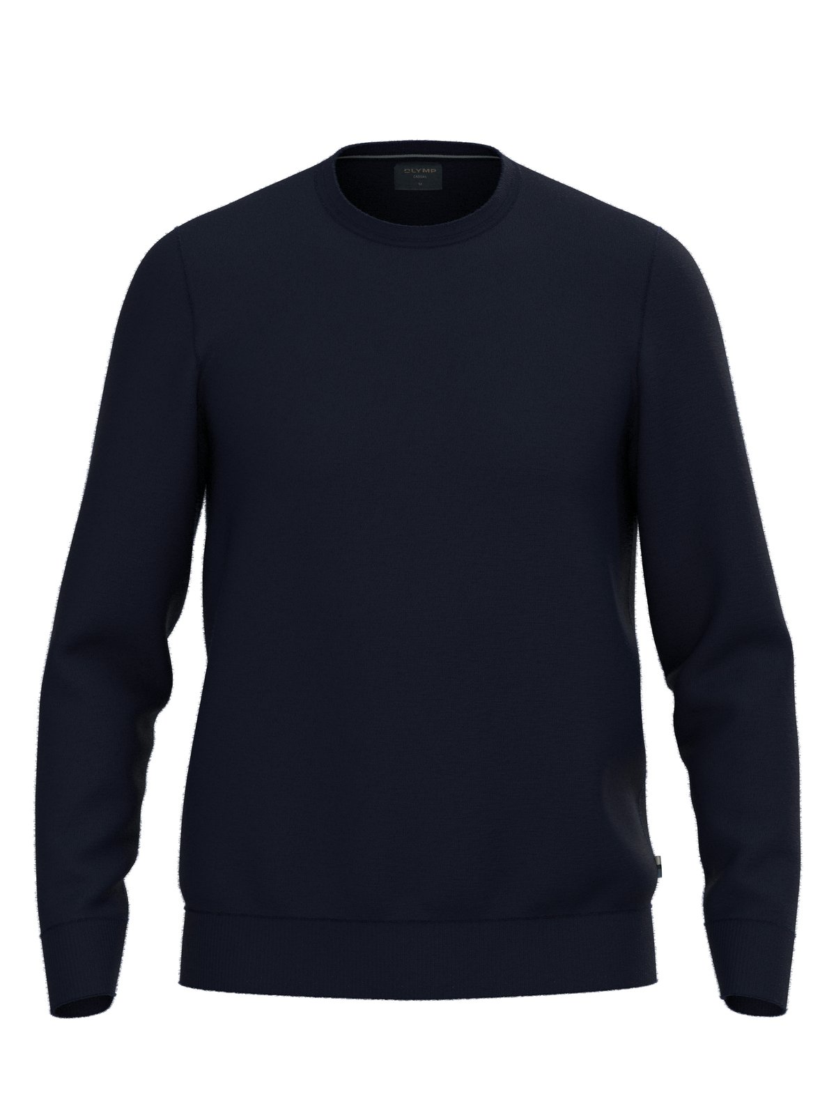 Pullover Herren Marine – OLYMP Casual Strick Modern Fit, Detailansicht