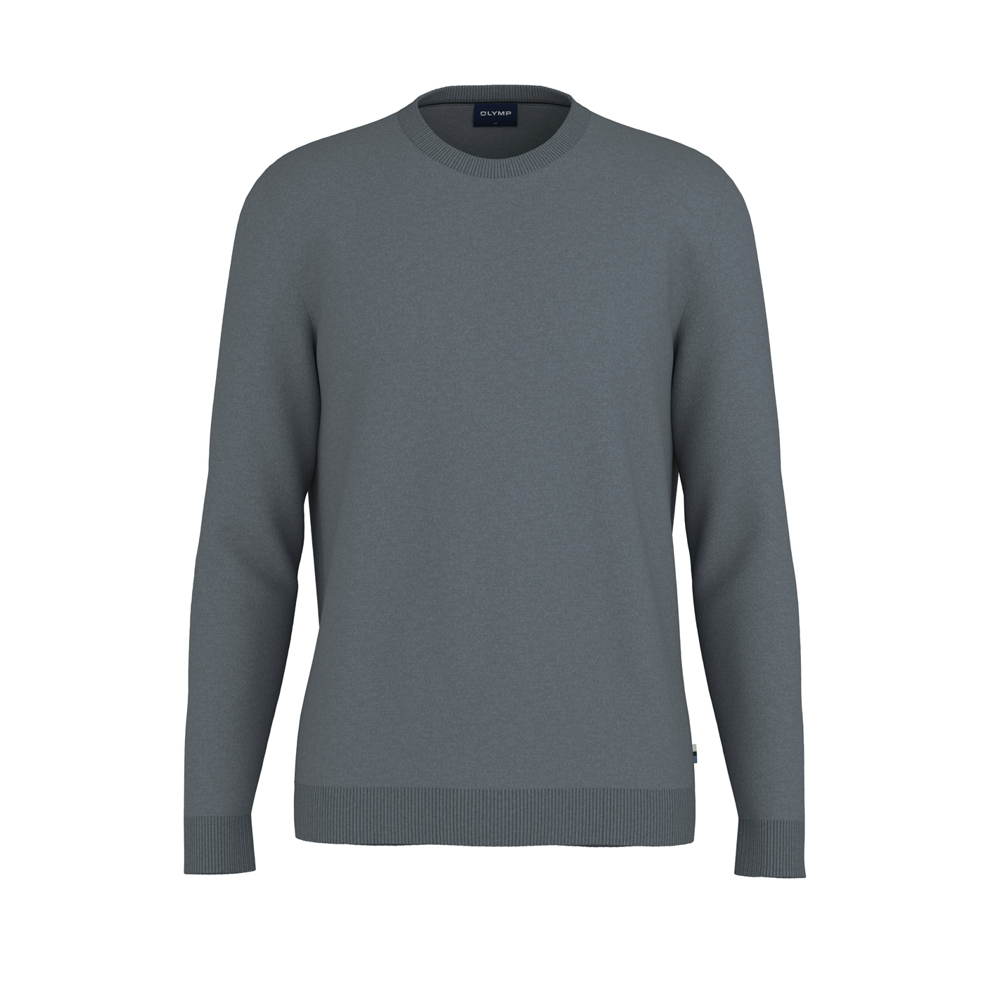 Pullover Herren Silbergrau – OLYMP Casual Strick Modern Fit