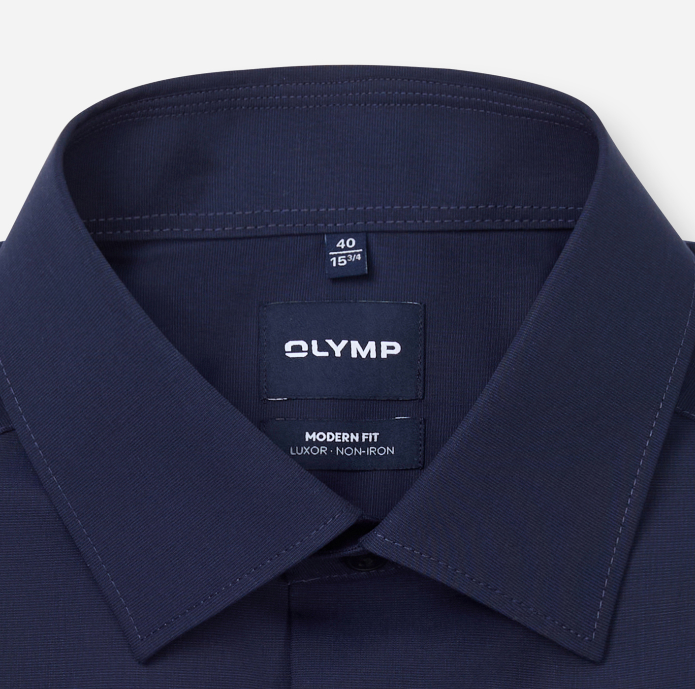 Hemd Herren Indigo – OLYMP Luxor Modern Fit, Detailansicht