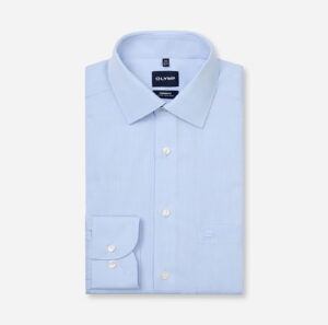 Hemd Herren Bleu – OLYMP Luxor Modern Fit Extra kurzer Arm