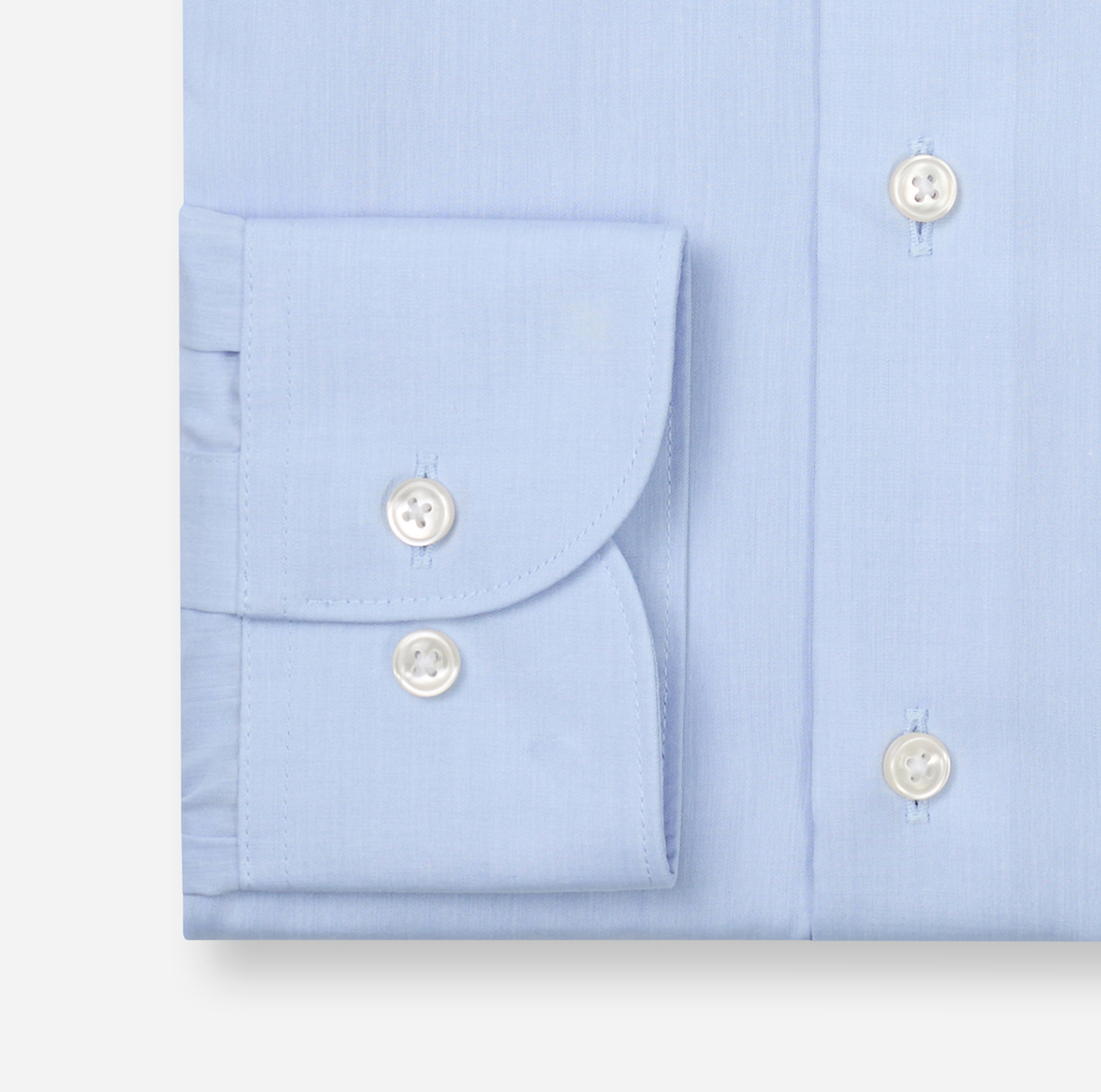 Hemd Herren Bleu – OLYMP Luxor Modern Fit Extra langer Arm, Detailansicht