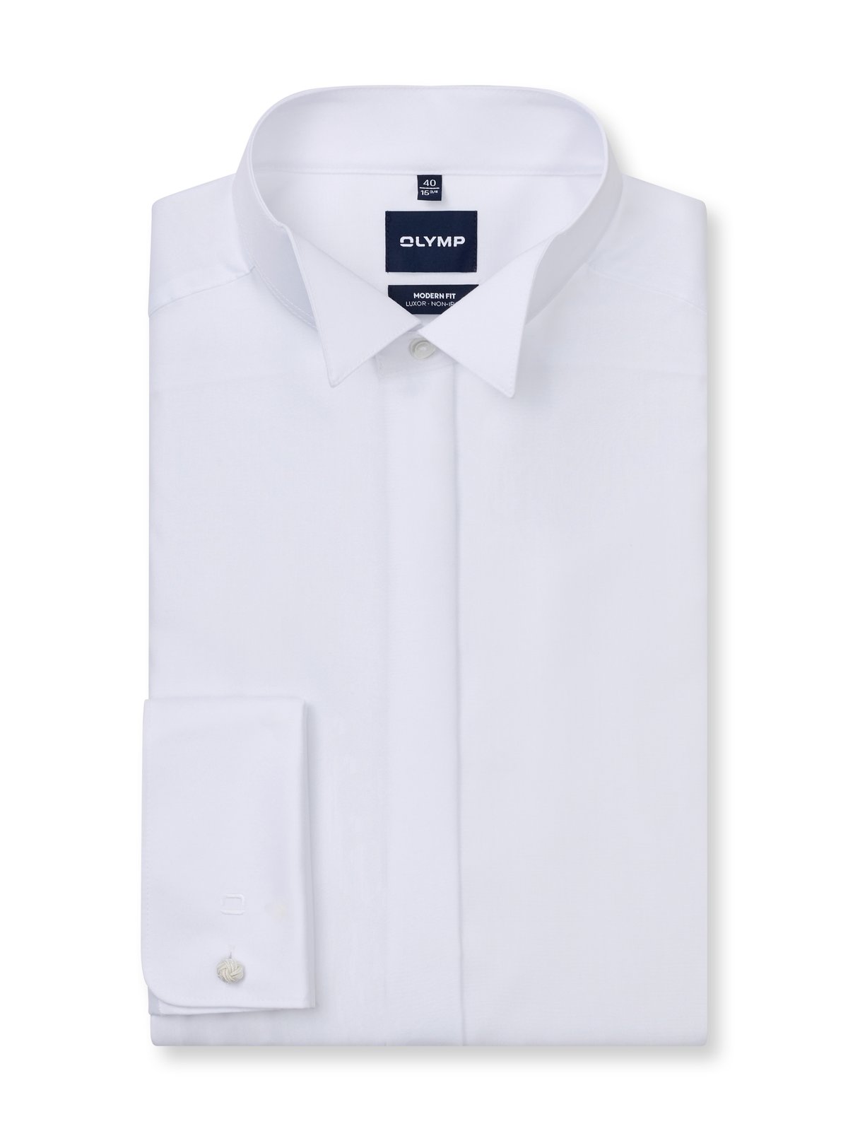 Hemd Herren Weiß – OLYMP Luxor Soirée Modern Fit, Detailansicht