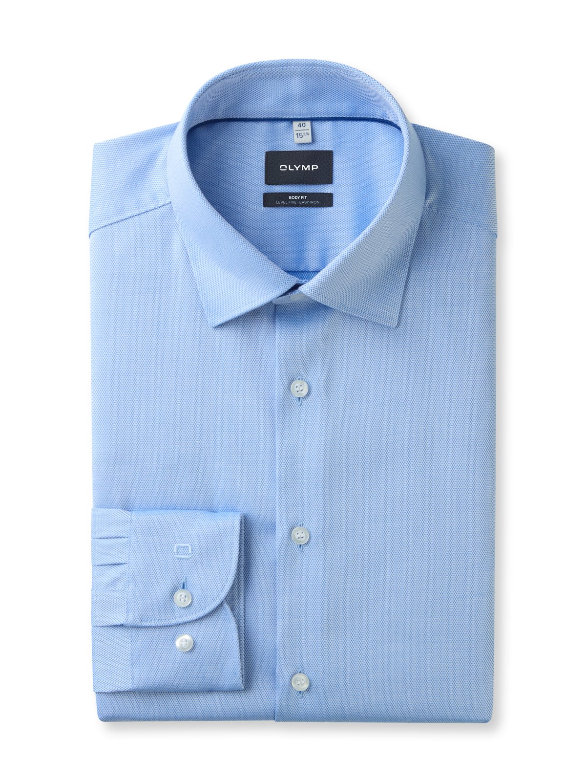 Hemd Herren Blau – OLYMP Level Five Body Fit, Detailansicht
