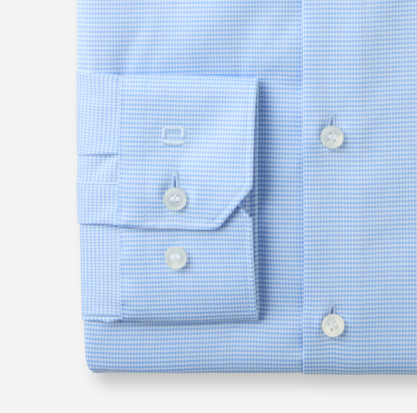 Hemd Herren Bleu – OLYMP No. Six Super Slim, Detailansicht