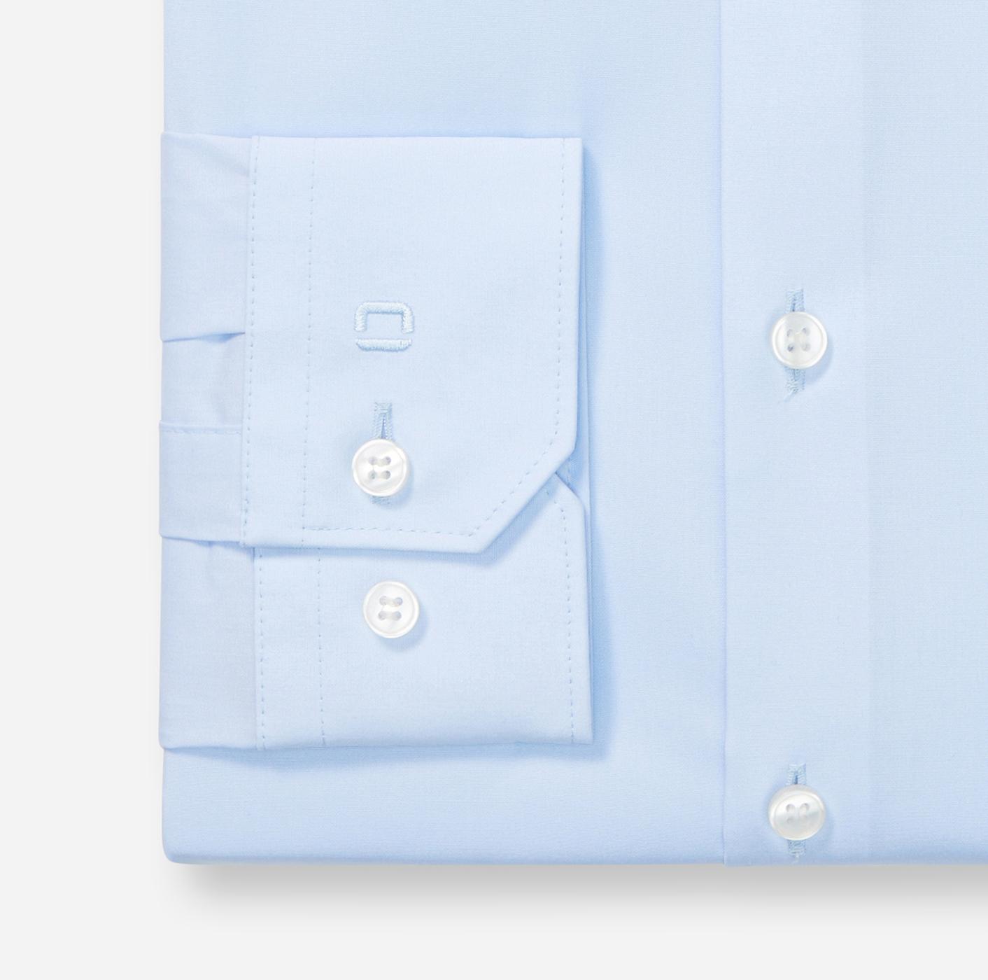 Hemd Herren Blau – OLYMP No. Six Super Slim, Detailansicht