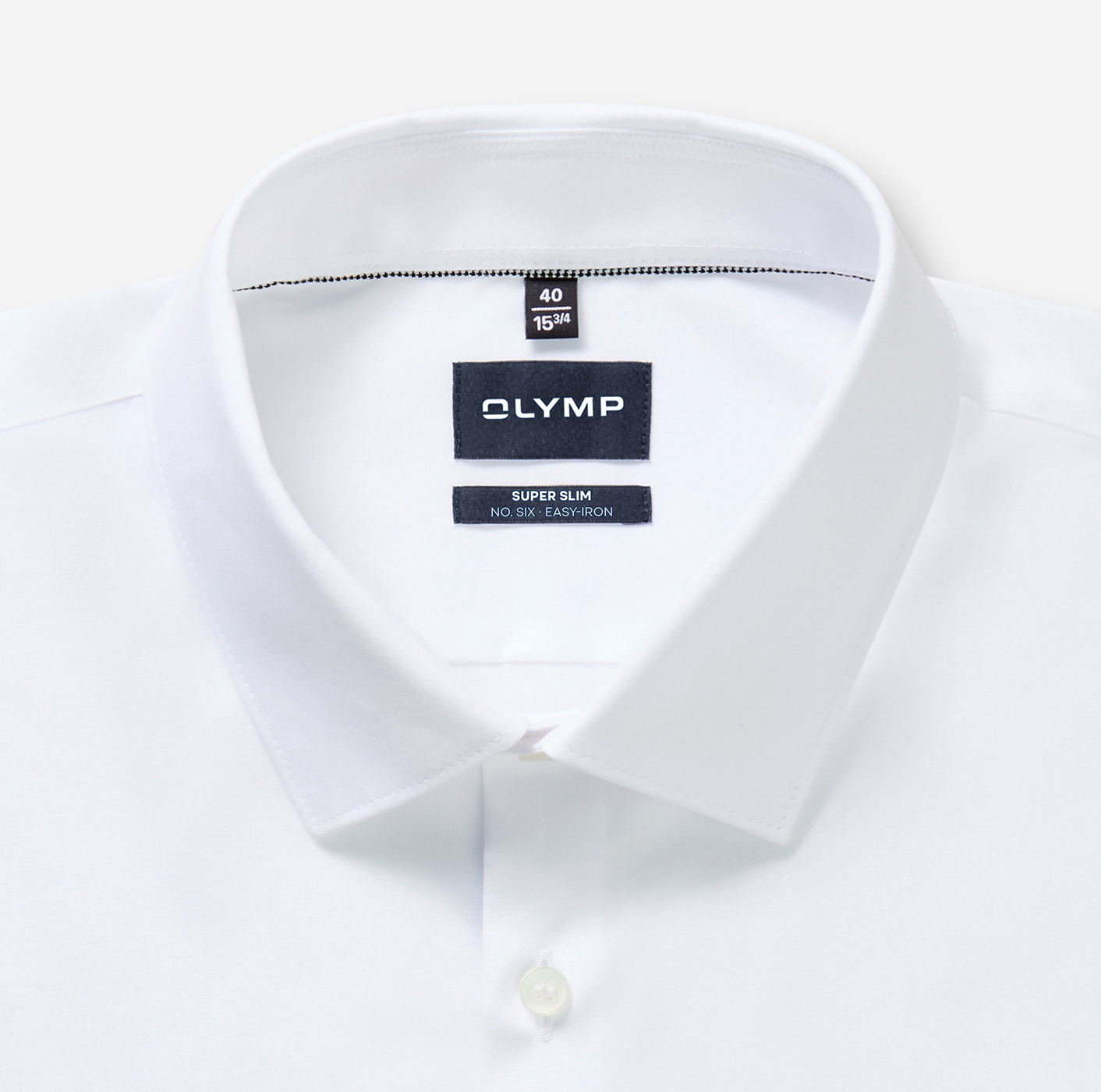 Hemd Herren Weiß – OLYMP No. Six Super Slim, Detailansicht