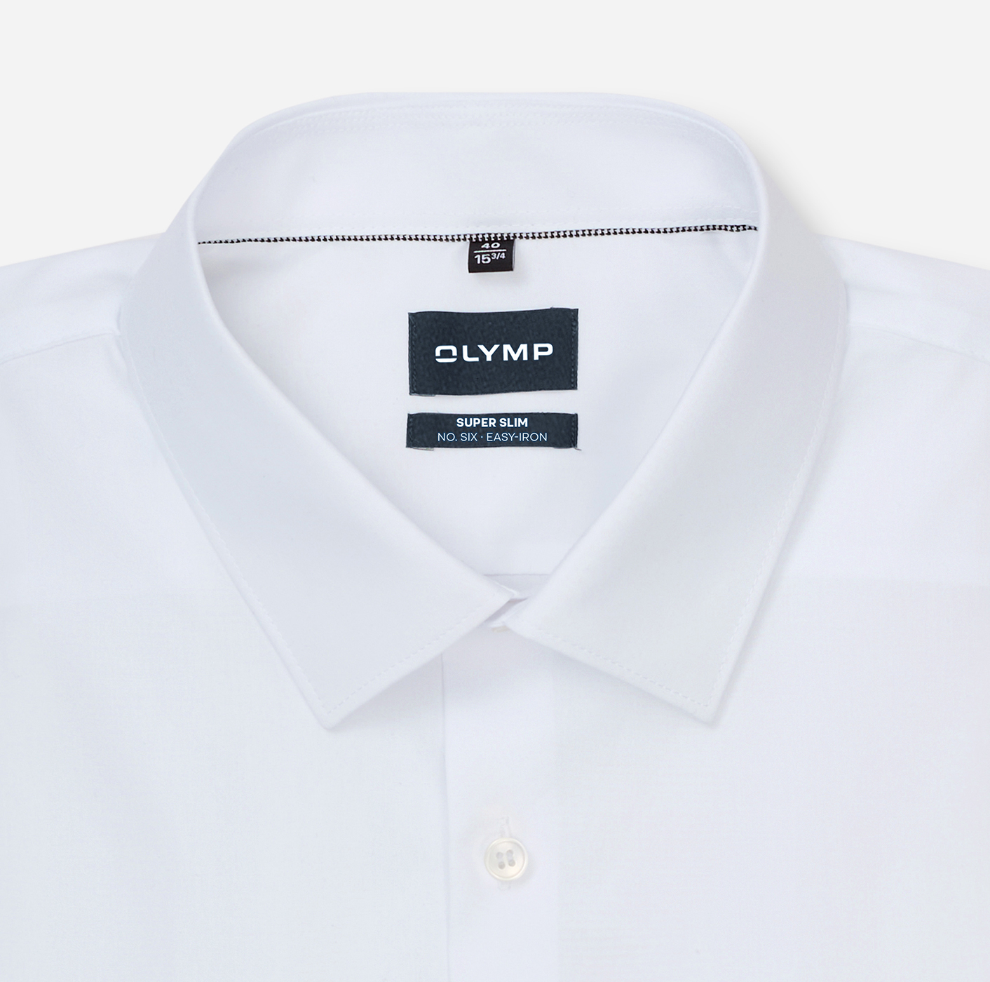 Hemd Herren Weiß – OLYMP No. Six Super Slim, Detailansicht