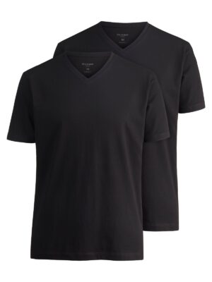 T-Shirt Herren Schwarz – OLYMP Unterzieh-T-Shirts Modern Fit