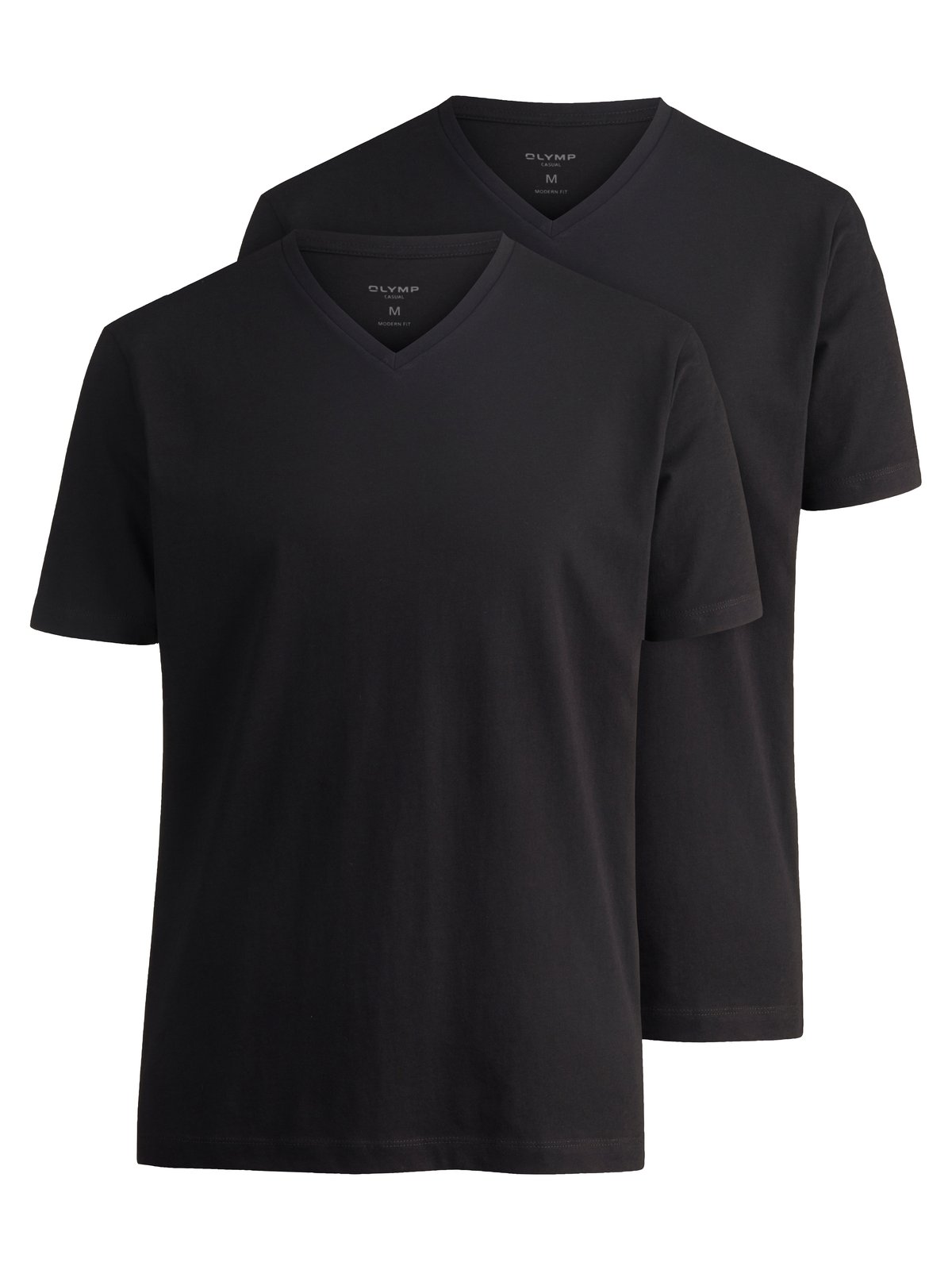 T-Shirt Herren Schwarz – OLYMP Unterzieh-T-Shirts Modern Fit