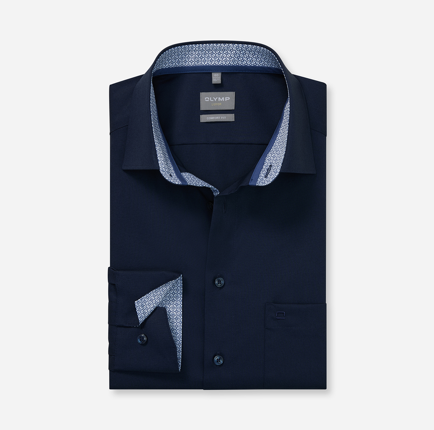 Hemd Herren Kobalt – OLYMP Luxor Comfort Fit