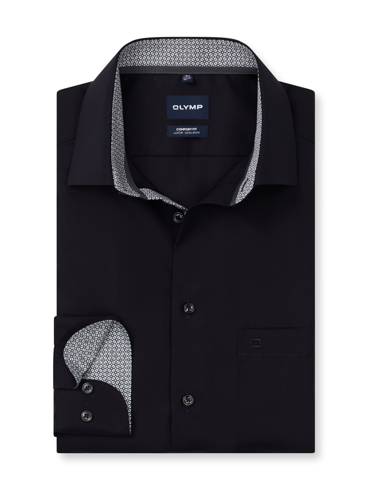 Hemd Herren Schwarz – OLYMP Luxor Comfort Fit