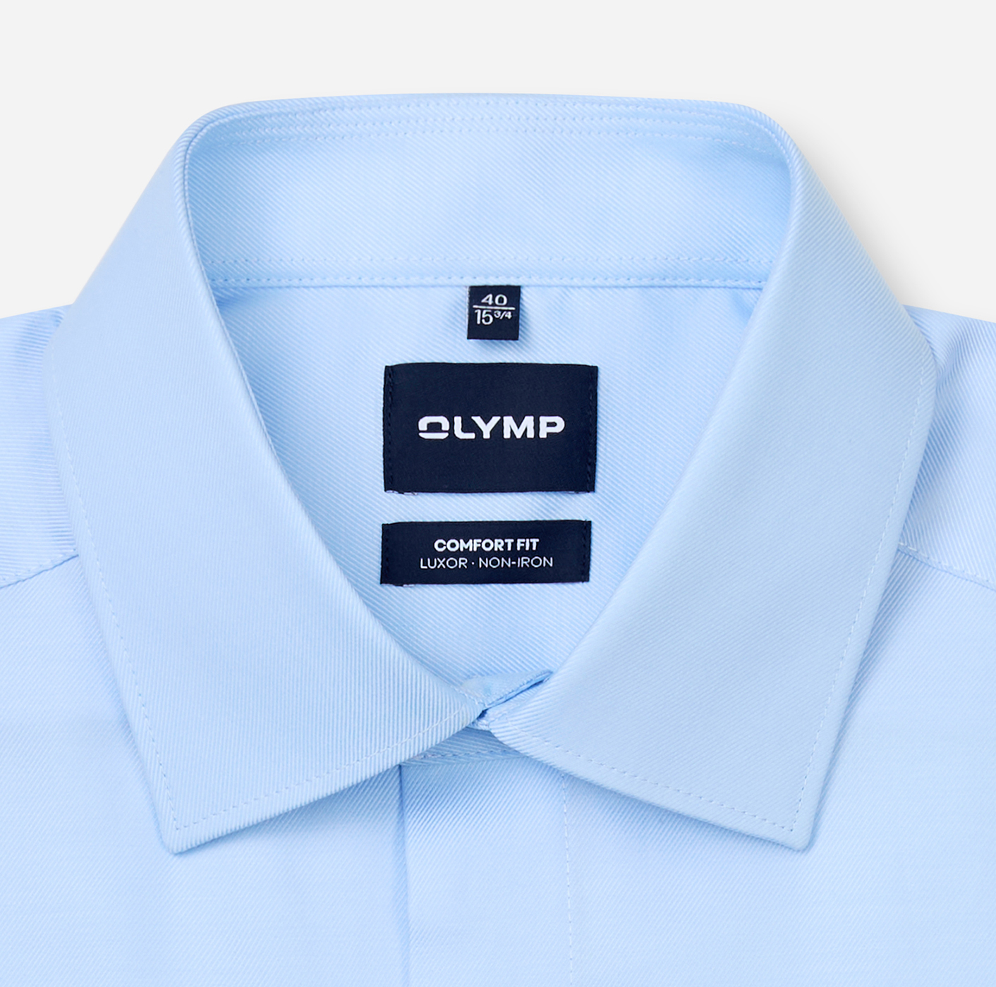 Hemd Herren Hellblau – OLYMP Luxor Comfort Fit, Detailansicht