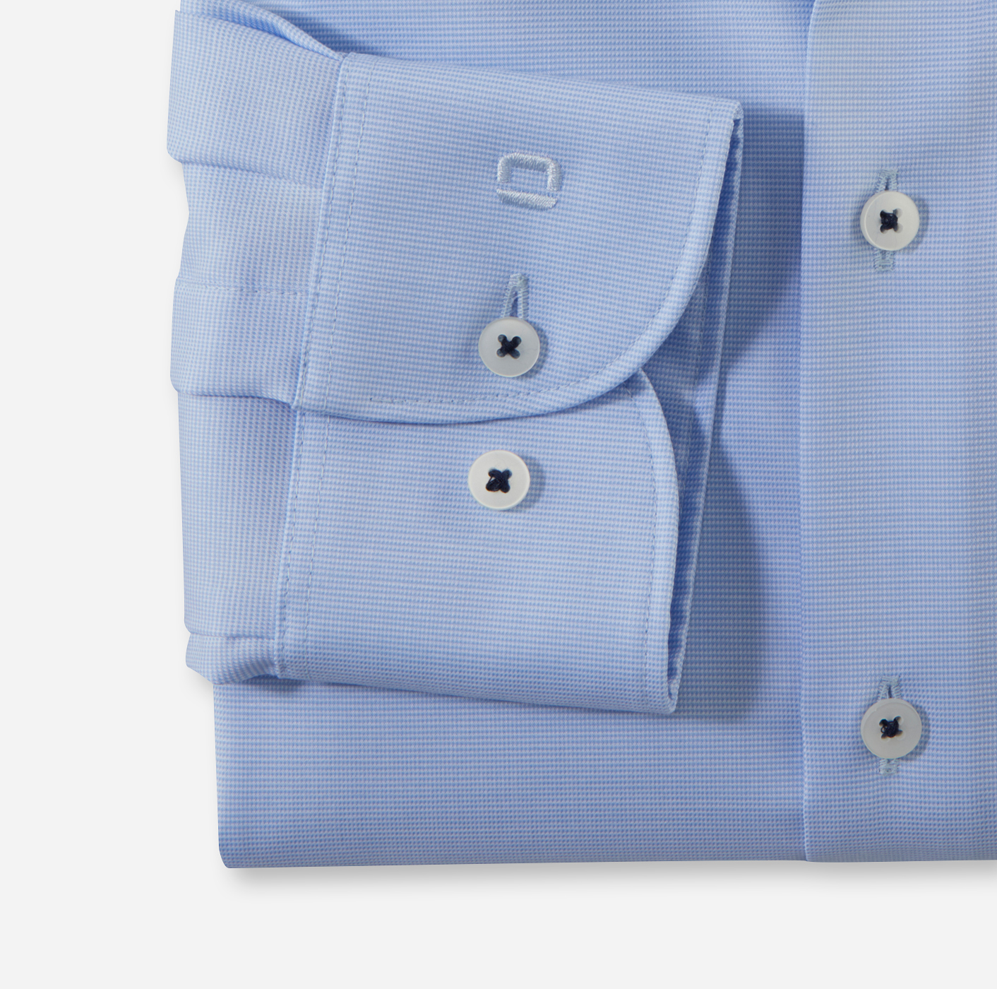 Hemd Herren Bleu – OLYMP Level Five Body Fit, Detailansicht
