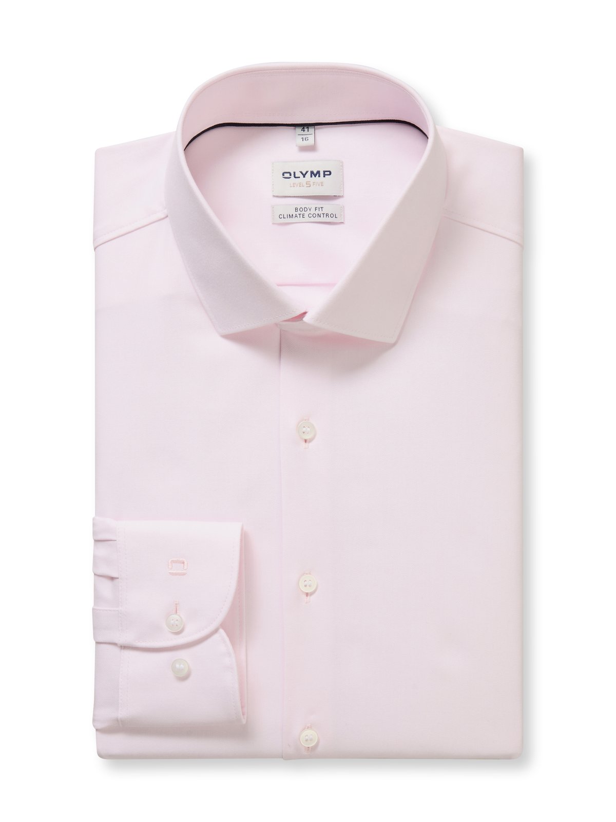Hemd Herren Rosé – OLYMP Level Five 24/Seven Body Fit, Detailansicht