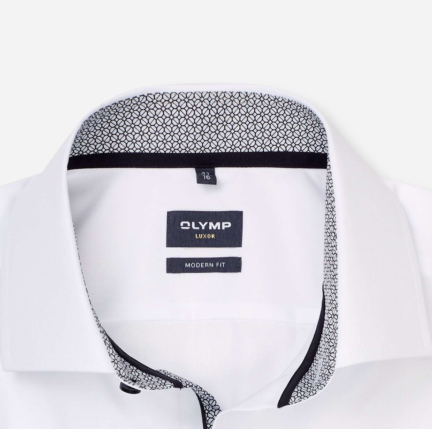 Hemd Herren Anthrazit – OLYMP Luxor Modern Fit, Detailansicht