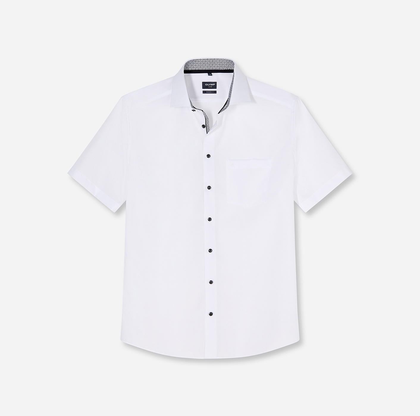 Hemd Herren Anthrazit – OLYMP Luxor Modern Fit, Detailansicht