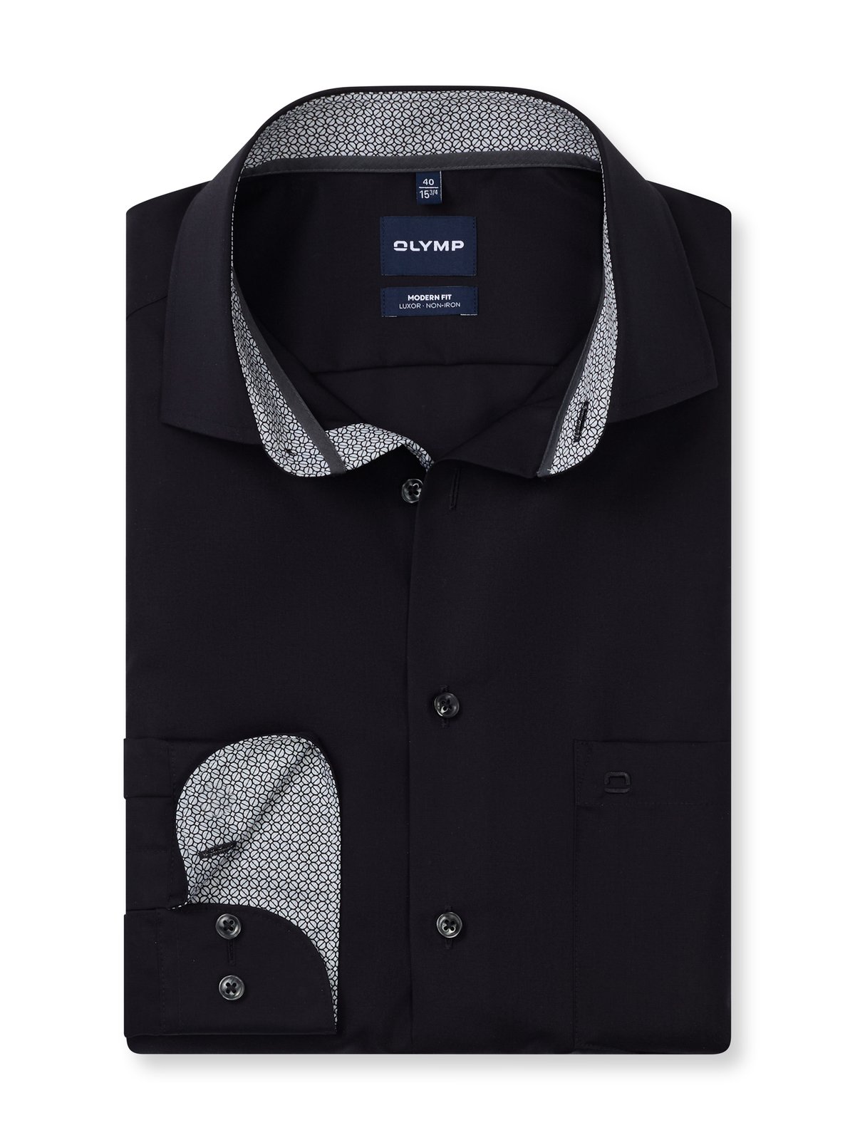 Hemd Herren Schwarz – OLYMP Luxor Modern Fit