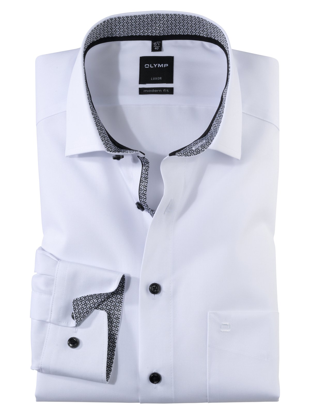 Hemd Herren Anthrazit – OLYMP Luxor Modern Fit Extra langer Arm
