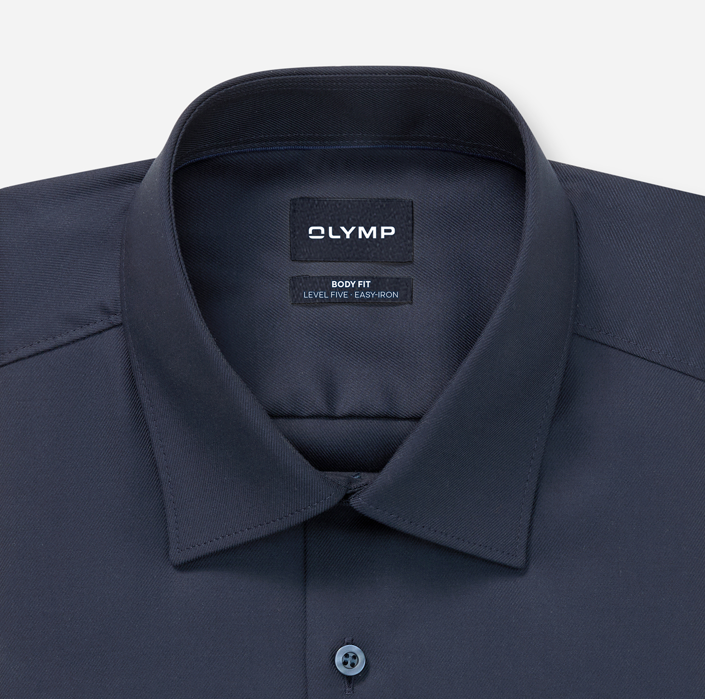 Hemd Herren Nachtblau – OLYMP Level Five Body Fit, Detailansicht
