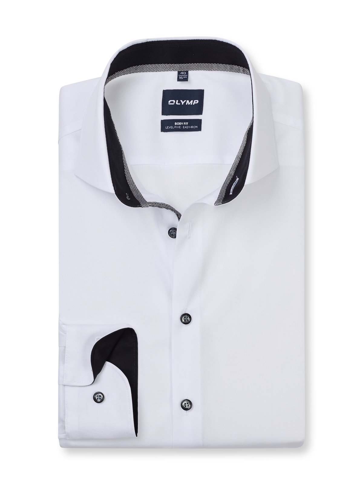 Hemd Herren Anthrazit – OLYMP Level Five Body Fit, Detailansicht