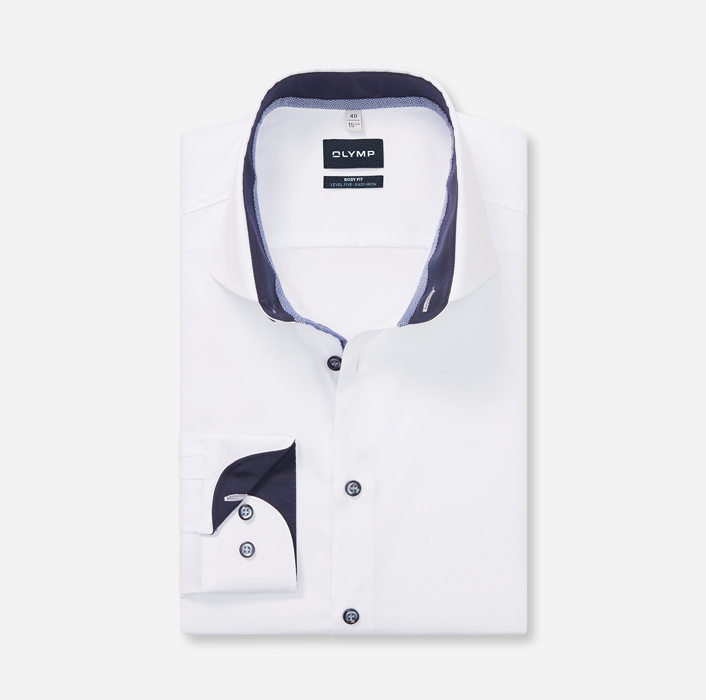 Hemd Herren Weiß – OLYMP Level Five Body Fit Extra langer Arm