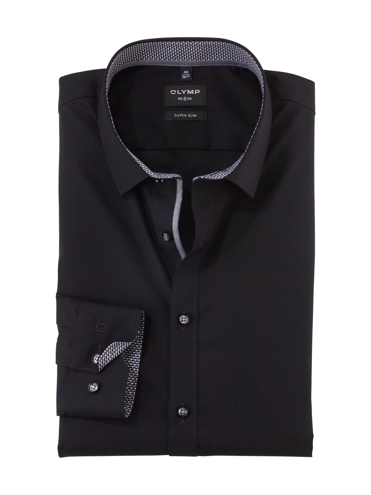 Hemd Herren Schwarz – OLYMP No. Six Super Slim