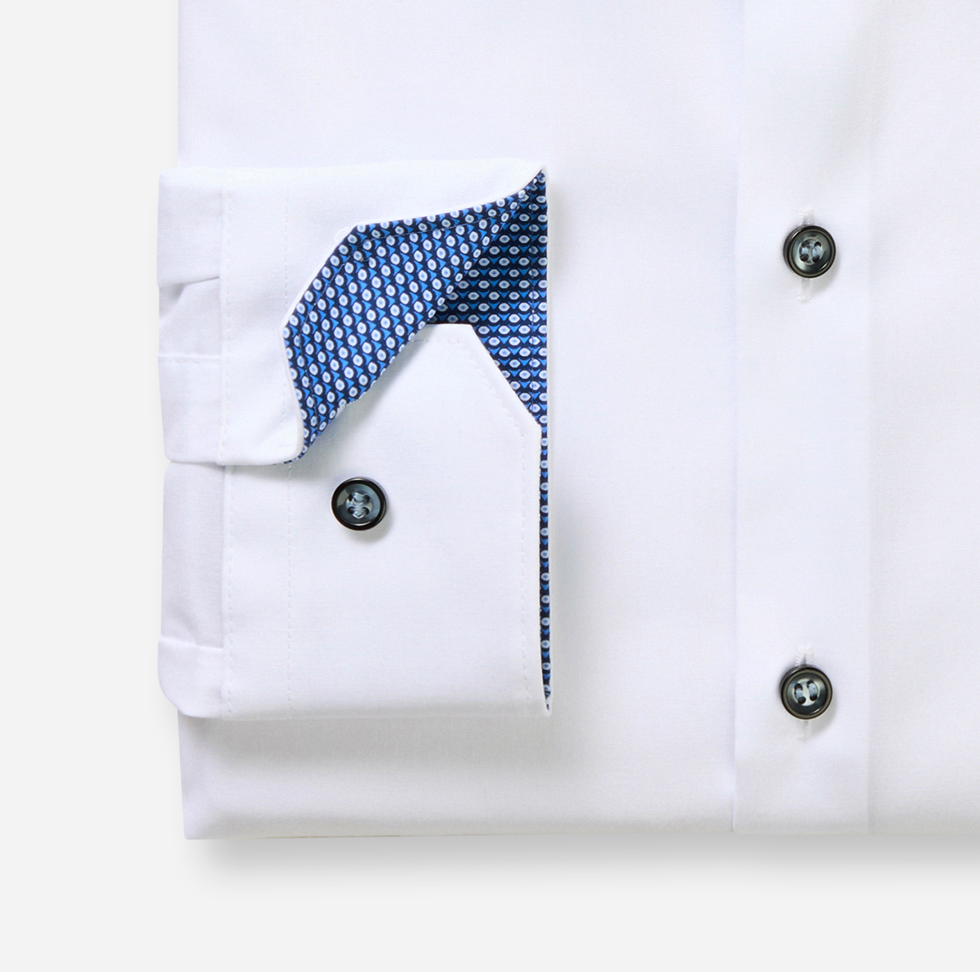 Hemd Herren Marine – OLYMP No. Six Super Slim, Detailansicht