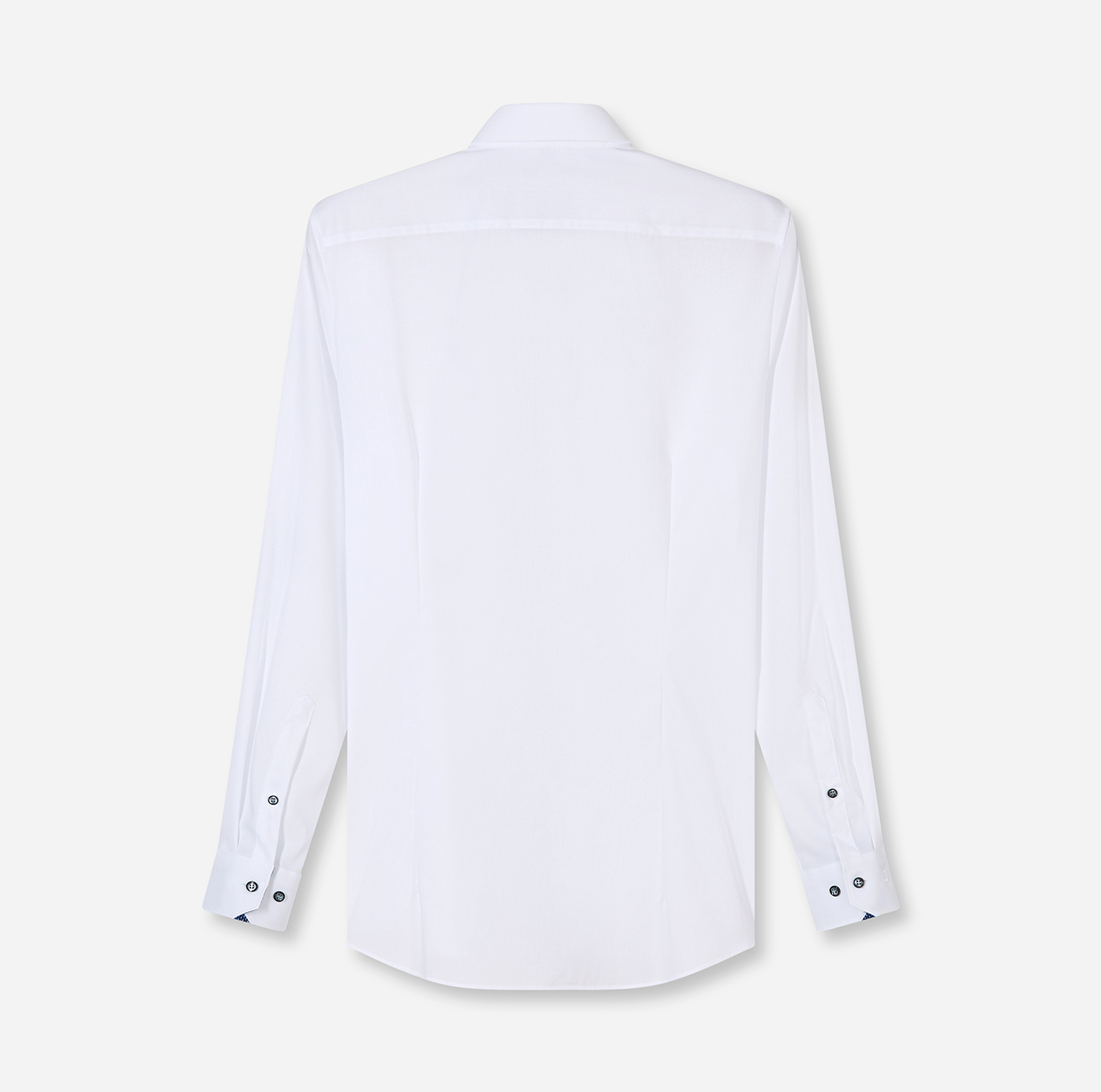 Hemd Herren Marine – OLYMP No. Six Super Slim Extra langer Arm, Detailansicht