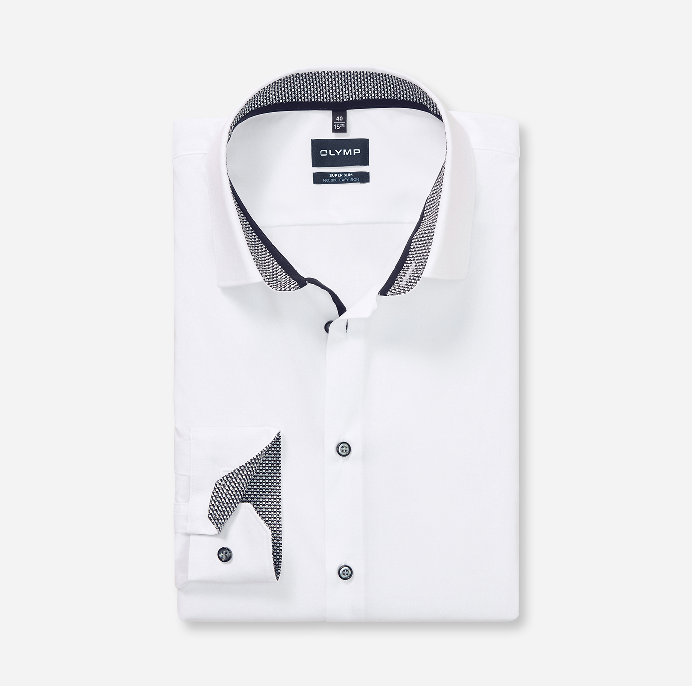 Hemd Herren Weiß – OLYMP No. Six Super Slim Extra langer Arm